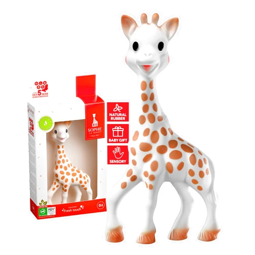 Sophie la girafe, Fresh Touch | Handcrafted for 60 Years in France | Natural Rubber | Designed for Teething Babies | Awaken All 5 Senses | Easy to Clean