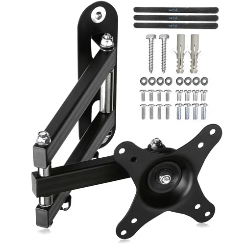Suptek TV Wall Mount Swivel Tilt Rotation Full Motion Adjustable Articulating for Most 15-32 inch LED, LCD Monitor Wall Mount VESA 75,100 (MA2720)