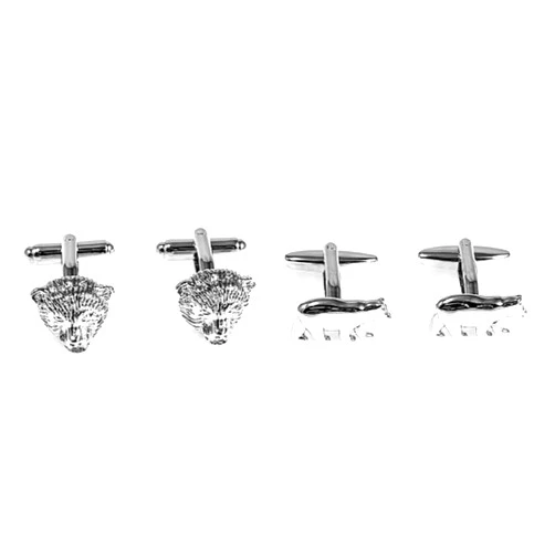 MRCUFF Bear Bears Wall Street 2 Pairs Cufflinks in a Presentation Gift Box & Polishing Cloth