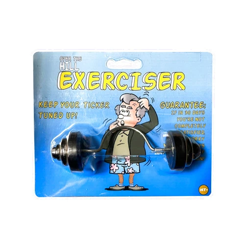 Vaulted Skulls & Co Men's Over The Hill Birthday Gift | Funny Workout Gifts | Old Fart & Senior Citizen Prank GIFF