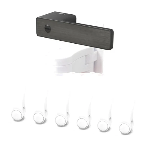 UKSKS Child Proof Door Lever Lock(6 Pack) - Baby Proofing Door Handle Lock, 3M Adhesive & No DrillingNeed, Minimalist Design, Child Safety Door Handle Locks