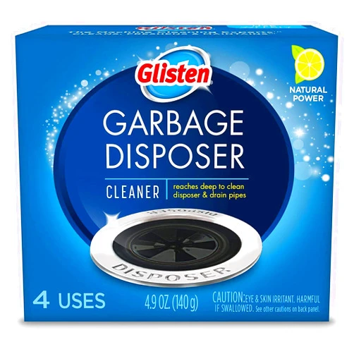 Glisten Disposer Care Foaming Cleaner, Lemon Scent, 4 Use (Pack of 2)