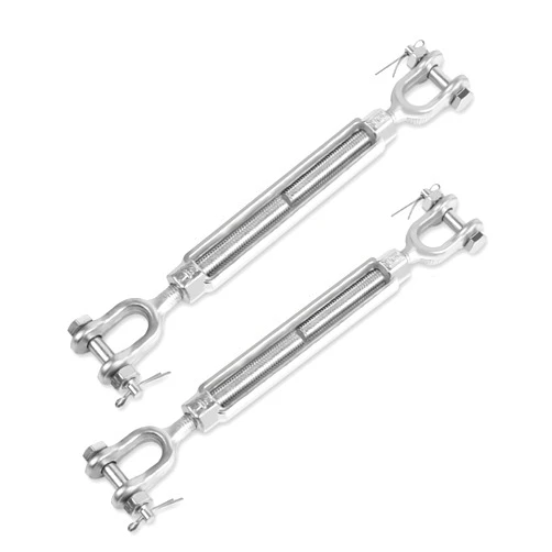San Yare Flower Latch Screw - 2 Pack Turnbuckle 1/2 * 6 Inch M12 Galvanized Steel Turnbuckle，2200 lbs Working Load Limit - Heavy Duty and Weather Resistant - Rigging Screw for Marine Grade Applications.
