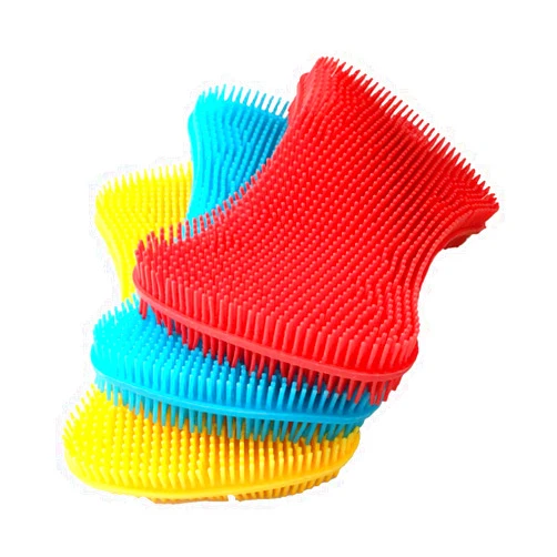 Lubrima Silicone Sponge Dish Washing Kitchen Scrubber Sponges Kitchen Dish Scrubber Brush Kitchen Sponge