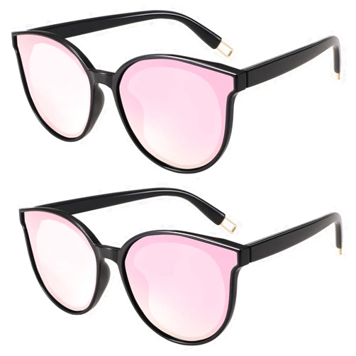 Dollger Polarized Oversized Sunglasses for Women Men Trendy Cateye Sun Glassses Retro Large Frame Shades Black