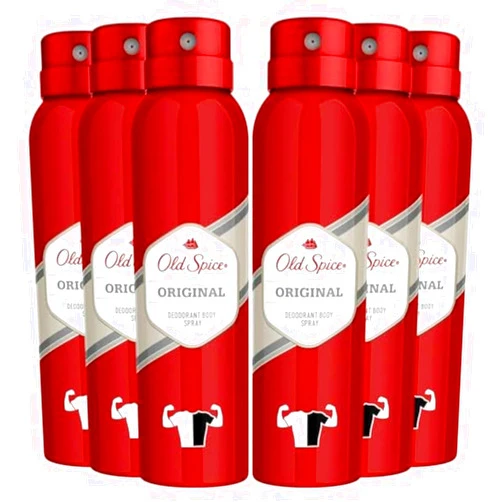 Old Spice Deodorant Body Spray, Original Scent, 5.1 oz. (Pack Of 6)