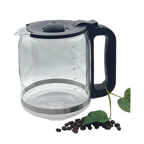 Generic 14 Cup Glass Carafe Pot ONLY Compatible with Braun Pure Flavor Coffee Maker KF 5650