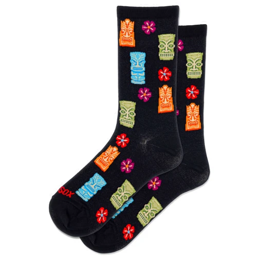 Hot Sox Women's Fun Cocktail Drinks Crew Socks-1 Pair Pack-Happy Hour Cool & Funny Gifts