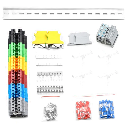 GUETNEU Terminal Block, Rail Type Voltage Terminal, Rail Combined Terminal Block