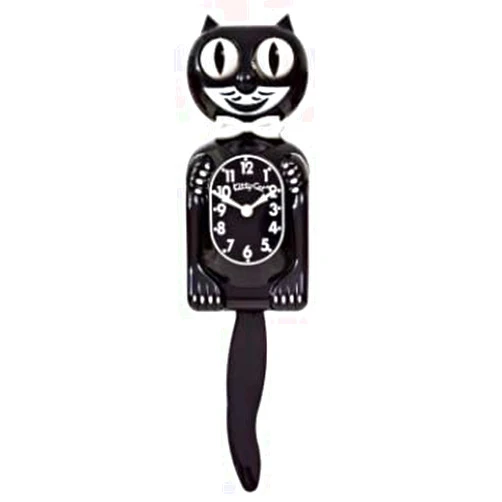 Kit Cat Klock Small Kitty-Cat Klock Classic Black (Includes Battery)