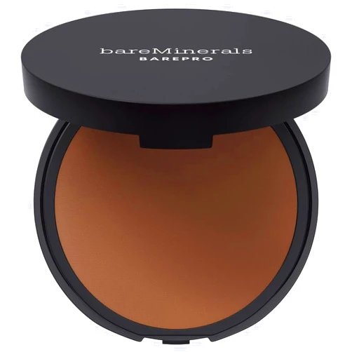 bareMinerals Barepro 16HR Skin-Perfecting Powder Foundation, Matte Pressed Powder Foundation Full Coverage with Plant-Based Squalene, Oil Control, Vegan