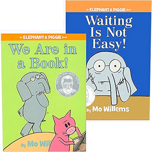 By Mo Willems (Author) Waiting Is Not Easy & We Are In A Book (Elephant & Piggie 2-Book Set) Paperback