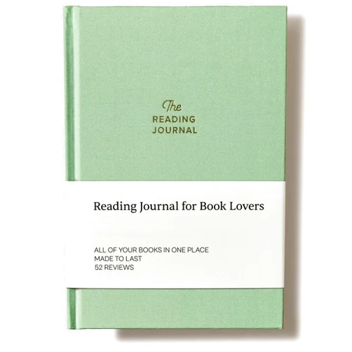 Kunitsa Co. The Reading Journal - 52 Reviews, Book Journal for Book Lovers and Readers, Review and Track Your Reading, Green
