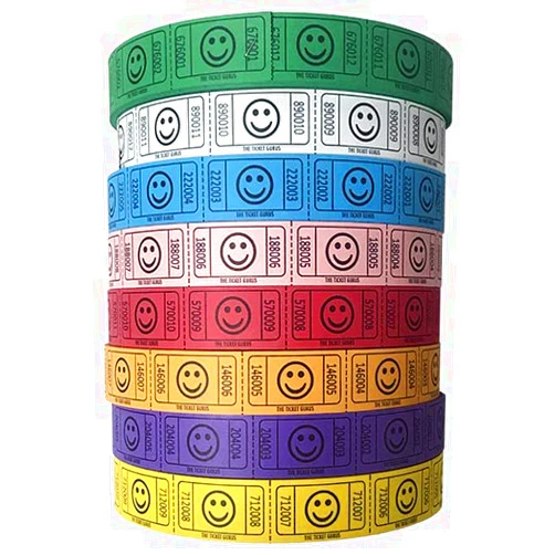 The Ticket Gurus-(8) Single Smile Rolls- 2000 Tickets Per Roll
