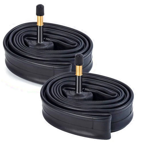 YunSCM 700C Bike Tubes 700x25C/28C/30C/32C AV48mm Premium Butyl Rubber 25-32/622 700C Bicycle Tubes Compatible with 700x25C 700x26C 700x28C 700x30C 700x32C Bike Tire Tubes Schrader Valve 2-Pcs