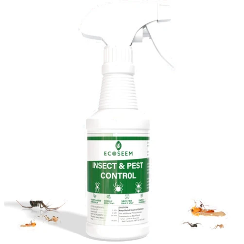 Ecoseem Insect & Pest Control Spray – Natural Essential - Bug Killer & Insect Repellent, Kills Ant, Spiders, Carpet Beetles, Roaches, Flies- Safe for Pets & Family, Indoor & Outdoor Use 16OZ
