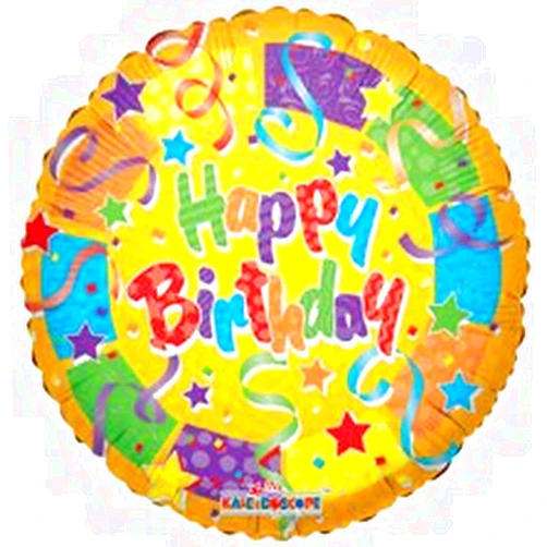 ConverUSA 18 Inch Sv Birthday Colors Balloon