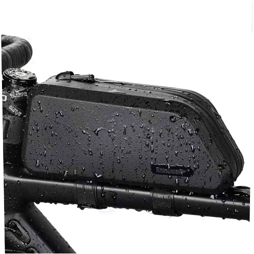 Rhinowalk Bike Frame Bag Bike Triangle Bag Waterproof top Tube Under The Bag, Suitable for Road Mountain Bike Sports, Gravel Bike(1.5L)