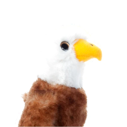 The Petting Zoo Bald Eagle Stuffed Animal Plushie, Gifts for Kids, Wild Onez Babiez Zoo Animals, Eagle Plush Toy 6 inches