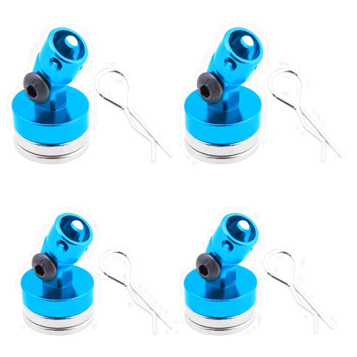 Hobbypark Alloy Magnetic Stealth Invisible Body Post Mount Shell for Drift RC Touring Car (Pack of 4)