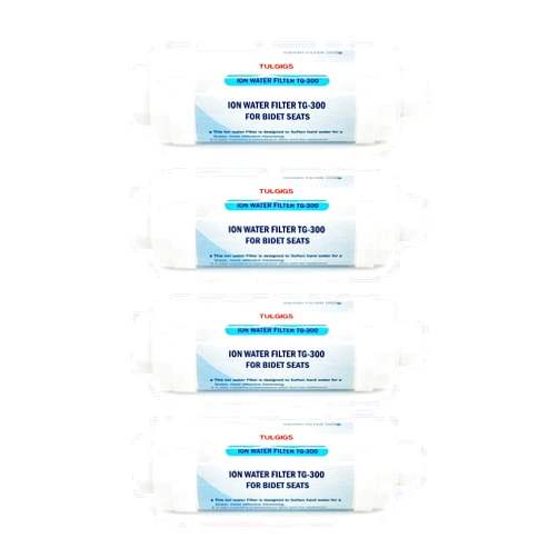 TULGIGS ION Filter TG300 - Premium Bidet Water Filter Set for Electronic Bidet Toilet Seats (4Pieces)