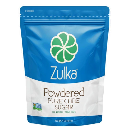 Zulka Powdered Pure Cane Sugar - 1 LB (Pack of 1)