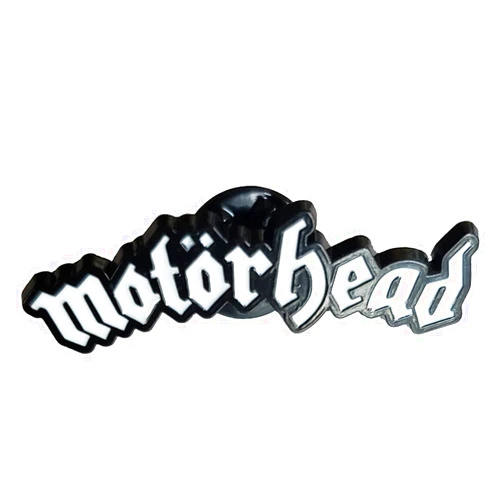 C&D Visionary Motorhead Logo Metal Lapel Pin, Black, White