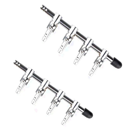 JJLFresheners 4-Way Air Flow Control Lever Valve with Airline Tubing Connector for Aquarium 2 Pcs