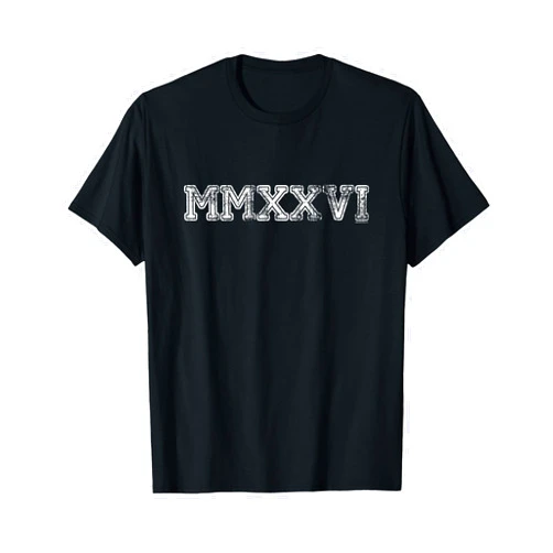 School Days Shirts by alphabet lab Class of 2026 MMXXVI | Graduation Spirit Vintage Senior 2026 T-Shirt