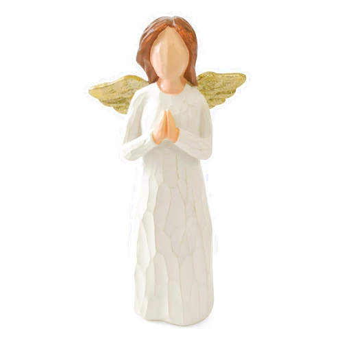 CUNTAUK Guardian Angel Figurine, Hand-Painted Praying Angel, Thoughtful Gift for Expressing Love, Sympathy, Remembrance, Healing，Gratitude, Friendship, or Prayer