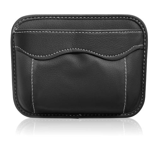 UBOG Car Organizer,Car Seat Side Pocket Organizer,Car Storage,Car Accessories Automotive Consoles&Organizers,PU Leather Storage Pocket Pouch,Mini Storage Bag for Auto Door Window Console (Black)