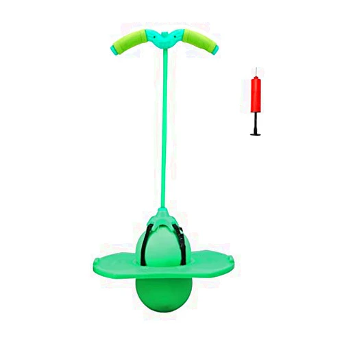 BotryLun BoterLun Pogo Ball with Handle, Pogo Stcik Pogo Jumper Toy for Kids Over Ages 6 and Adults with Pump and Strong Grip Deck to Exercise (Green)
