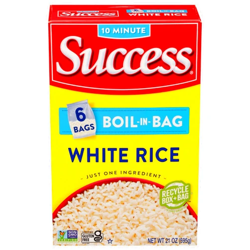 Success Boil-in-Bag Rice, White Rice, Quick and Easy Rice Meals, 21-Ounce Box