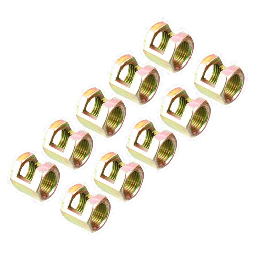 PATIKIL 1/8IP Hex Coupling Nut, 10 Pack Female Thread Connector 15mm Hexagonal Sleeve Nut Rod Bar Stud Tube Joint Slotted Hardware for Lamp Repair DIY