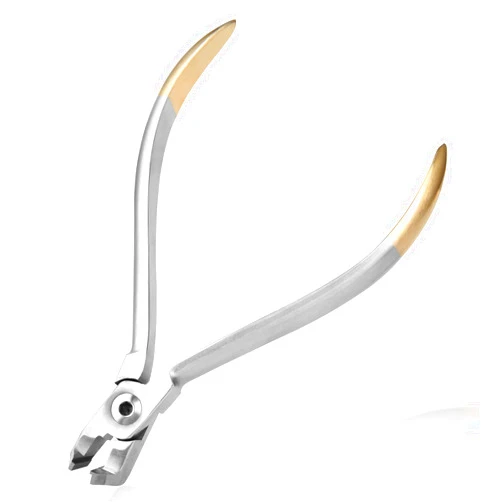 LEONTOOL Braces Wire Cutter Distal End Cut Plier Hard Wire Cutter Pliers Orthodontic Wire Cutter Side Cutter Plier with Bent Mouth Tip Stainless Steel Brace Removal Tooth Pulling Kit Tool
