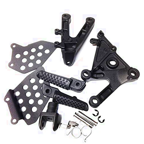TCMI Motorcycles Footpegs Front Footrest Bracket for Honda CBR600RR CBR 600RR 2003-2006 2004 2005 Black
