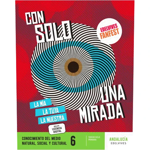Spanish Edition by Área de Proyectos Educativos de Primaria Edelvives (Author), Rafael Carralón Escribano (Illustrator), Carlos Díaz Herrera (Illustrator), Luis M. Doyague (Illustrator), Mª Carmen Fuente Canalda (Illustrator), Alex Herrerías Silva (Illustrator), Santiago Martín-Serrano López (Illustrator), Ángel Ovejero Sánchez (Illustrator), David Parcerisa i Ungé (Illustrator), Claudia Ranucci (Illustrator), José Santos González (Illustrator), José Rufes Zazo (Illustrator) & 10 more Proyecto: FanFest. Conocimiento del medio 6 [Andalucía]