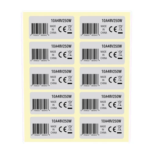 Micro Traders 10pcs Mid Drive Motor Sticker 10A 48V 250W Motor Waterproof Sticker Decal 4.2x2.1cm Motor CE Label Tags Compatible with BAFANG BBS02B BBS01