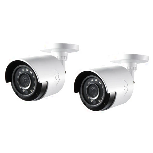 Lorex LBV2531 1080p HD Indoor/Outdoor Analog Bullet Security Camera with 130ft Night Vision, IP66, Camera Only, White, 2-Pack (M. Refurbished)