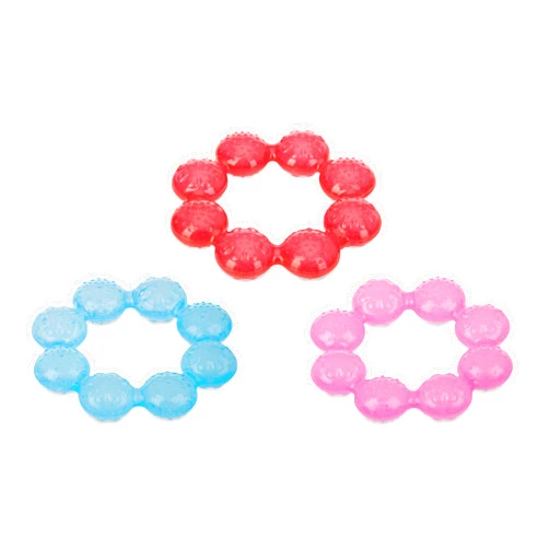 Nuby IcyBite Soother Ring Teether, Colors May Vary, 1 Count