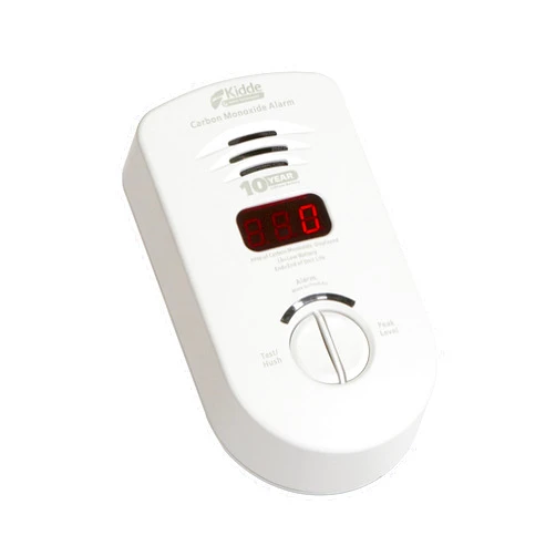 Kidde Carbon Monoxide Detector, Plug In Wall with 10-Year Battery Backup, Digital LED Display, Test-Hush Button