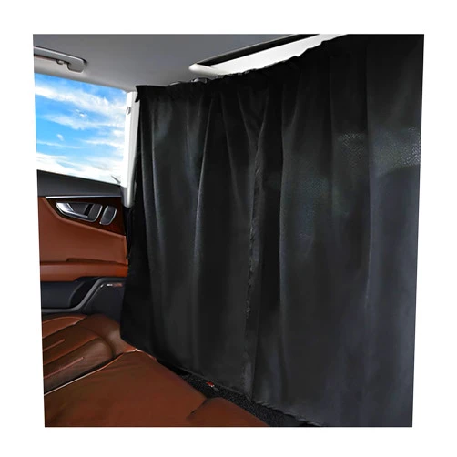 AICEL Car Divider Privacy Curtains Sun Shade, Car Window Camping Travel Shades Partition Screen, Automotive Interior Front Rear Seat Blackout Partition Space Protect for Sleeping Baby Kids