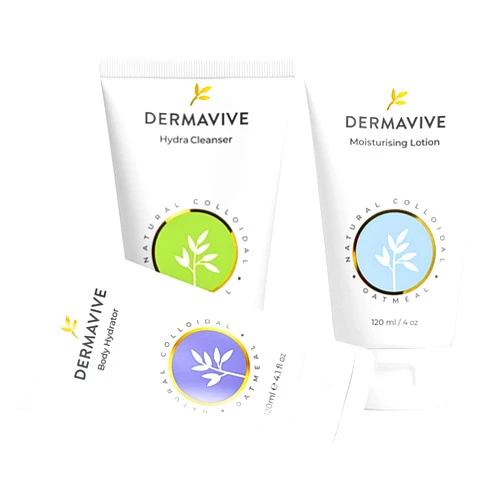 Dermavive Hydrating Essentials Bundle – Hydra Cleanser, Body Hydrator & Moisturizing Lotion – Gentle Skincare for Dry & Sensitive Skin