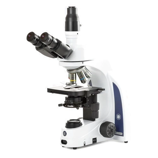 AmScope iScope trinocular Microscope EWF 10x/20 mm eyepieces, E-Plan EPL 4/10/S40/S100x Oil objectives, 3 W NeoLED Illumination