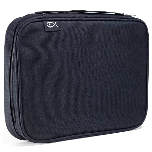 Divinity Boutique, Canvas Bible Case - Black Bible Cover for Men and Women - for Compact, X-Large and XX-Large Books