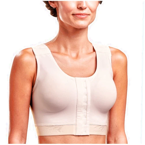 MARENA CAR-B16P Caress High Coverage Pocketed Bra – Compression Support Mastectomy Bra
