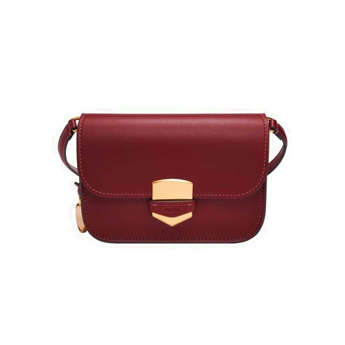 Fossil Women's Lennox Leather Large or Small Flap Crossbody Purse Handbag For Women