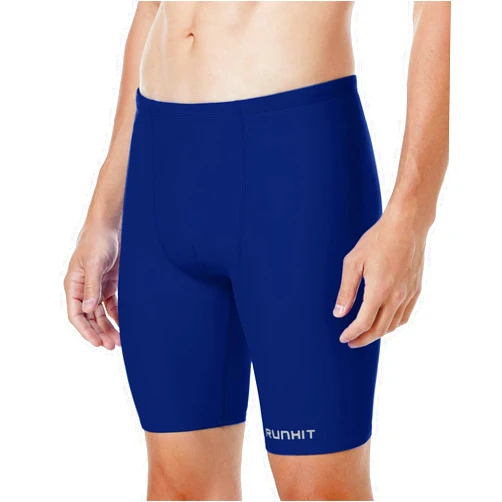 Runhit Men's Swim Jammers Competitive Swim Racing Team Swimsuit Quick Dry Athletic Swimming Shorts UPF 50+