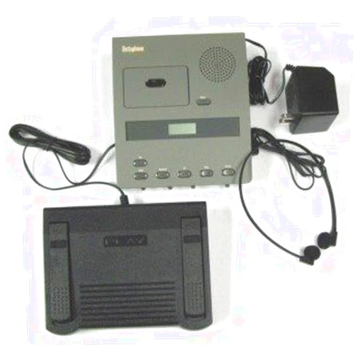 EBS Ribbons Dictaphone 3740 Microcassette Transcriber --- Complete with Foot Control and Comfort-Fit Headset