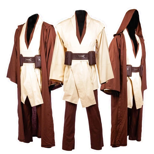 Horizoncos Men's Costume Robe Adult Male Tunic Costume Hooded Uniform Full Set Halloween Cosplay Cloak